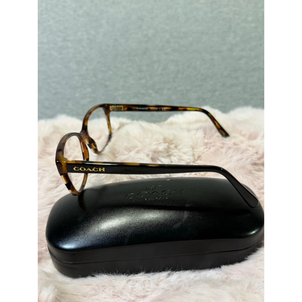 Women's Coach Eyeglasses Brown Tortoise Size 54-16-140